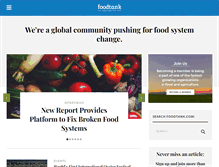 Tablet Screenshot of foodtank.com